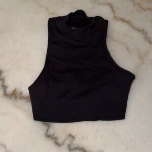 Alo Ribbed Mock Neck Crop Tank top/sports bra